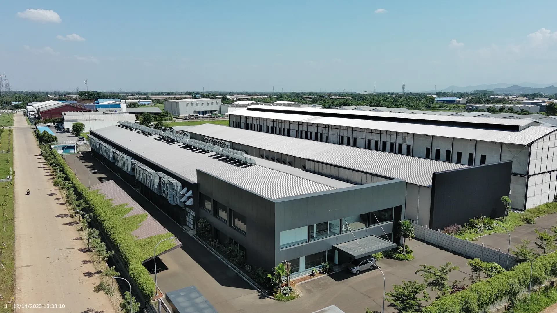 Aerial view of Blessindo Industrial Estate